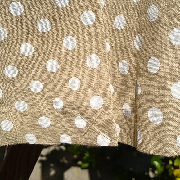 Chadwicks Linen Pencil Dress Nude Polka-Dot 4P - Picture 6 of 9